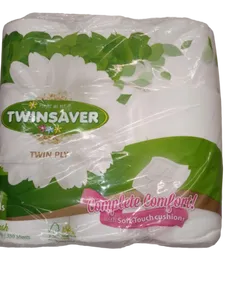 TOILET PAPER LUXURY WHITE TWINSAVER 18S