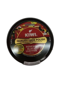 SHOE POLISH TIN KIWI 200ML, BLACK
