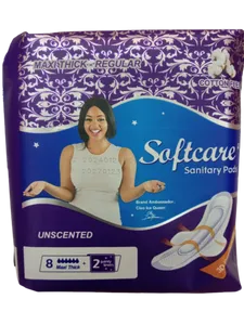 SANITARY PADS PURPLE SOFTCARE 8S