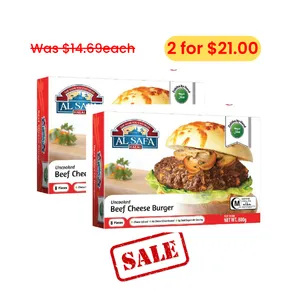 [29%OFF] Al-Safa Halal Beef Cheese Burgers (8pcs)