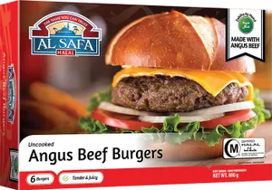 Al-Safa Halal Angus Beef Burgers (800g - 6 Burgers)
