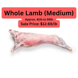 [SALE] Medium Whole Lamb approx. 41-59lb - ($12.69/lb)