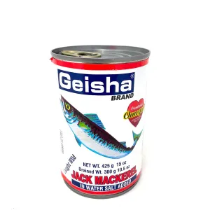 Geisha Jack Mackerel in Water 425g