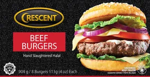 Crescent Beef Burgers (8pcs)