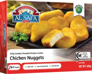 Al-Safa Halal Chicken Breast Nuggets (600g - 24+ Nuggets)