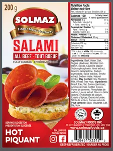 Solmaz Beef Salami Hot 200g