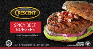 Crescent Beef Burgers Spicy (8pcs)