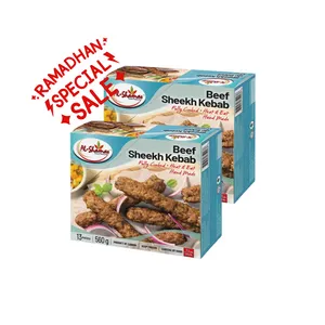 [Sale] Al Shamas Beef Seekh Kebab - 2packs (13pcs/pk)