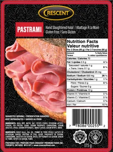 Crescent Beef Pastrami (175g)