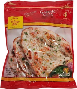 Deep Garlic Naan (4pcs)