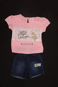 Baby Pink Kids Suit