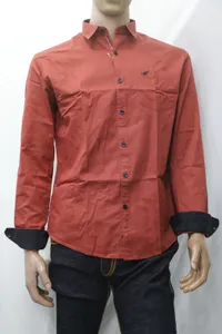 Altair Regular Stylish Pure Cotton Rust Normal Medium Shirt for Mens