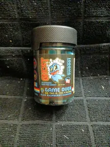 Ghost Game Over Blue Raspberry Gummies-20CT- 50MG Per Gummy 1000MG Per Bottle- D8+ THC-O+THC-P Blend