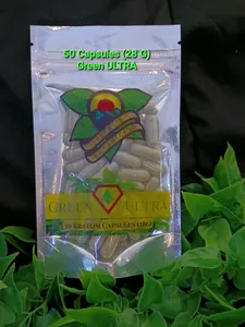 SUPER Green ULTRA Kratom Capsules- 50 Pack