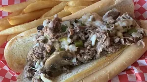 Philly Cheesesteak Sub Sandwich