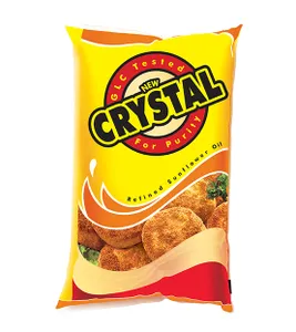 Crystal oil  1 Lt Pouches (15 pc) Box