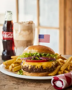 Cheese burger meal deal