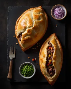 Beef and onion pasties