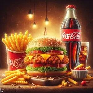 Veggie burger meal deal