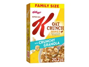 Kellogg's Special K Oat Crunch Honey Cold Breakfast Cereal, 20.2 oz