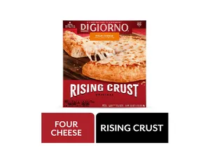 Frozen Pizza, DiGiorno Four Cheese Rising Crust Pizza, 28.2 oz