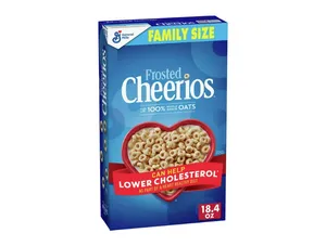 Frosted Cheerios, Heart Healthy Cereal, Family Size, 18.4 OZ