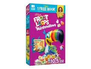 Kellogg's Froot Loops Original with Marshmallows Cold Breakfast Cereal, 10.5 oz