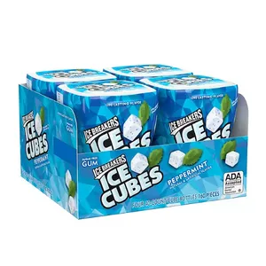 ICE BREAKERS Ice Cubes Peppermint Sugar Free Chewing Gum Bottles (3.24 oz., 4 ct., 40 pcs.)