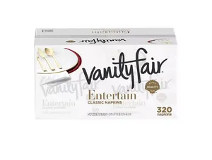 Vanity Fair Entertain 3-Ply Paper Napkins, White (320 ct.)