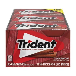 Trident Cinnamon Sugar Free Gum (14 pcs. per pk., 15 pks.)