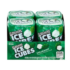 Ice Breakers Ice Cubes Sugar Free Gum, Spearmint (40 ct., 4 pk.)
