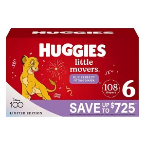 Huggies Little Movers Perfect Fitting Diapers (Sizes:6)