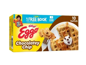 Eggo Chocolatey Chip Frozen Waffles, 12.3 oz, 10 Count (Frozen)