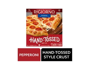 Frozen Pizza, DiGiorno Pepperoni Hand Tossed Pizza, 18.7 oz