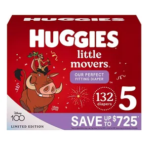 Huggies Little Movers Perfect Fitting Diapers (Sizes: 5)