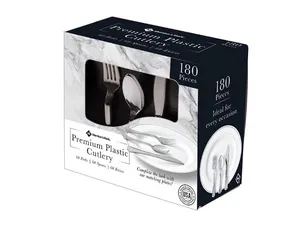 Member's Mark Premium Silver-Look Cutlery Combo (180 ct.)