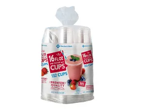 Member's Mark Clear Plastic Cups, 16 oz. (132 ct.)