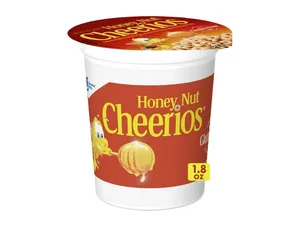 Honey Nut Cheerios Heart Healthy Cereal Cup, 1.8 OZ Single Serve Cereal Cup