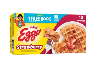 Eggo Strawberry Frozen Waffles, 12.3 oz, 12 Count (Frozen)
