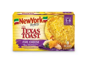 New York Bakery The Original Texas Toast Five Cheese, 13.5 oz Box
