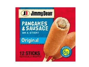 Jimmy Dean Original Pancakes & Sausage on a Stick, 30 oz, 12 Count (Frozen)