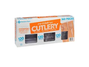 Member's Mark Clear Cutlery Combo Pack (360 ct.)