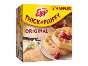 Eggo Thick and Fluffy Original Frozen Waffles, 23.2 oz, 12 Count (Frozen)