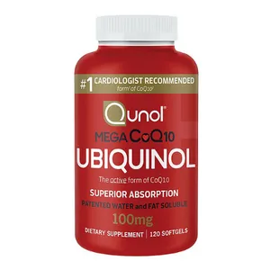 Qunol Mega CoQ10 Ubiquinol 100 mg. Softgels (120 ct.)