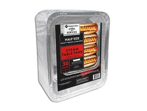 Member's Mark Aluminum Steam Table Pans, Half Size (36 ct.)