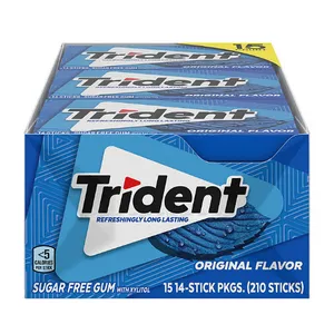 Trident Original Flavor Sugar Free Gum (14 pieces, 15 pk.)