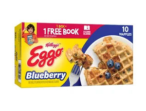 Eggo Blueberry Frozen Waffles, 12.3 oz, 10 Count (Frozen)