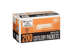 Member's Mark White Plastic Cutlery Packets (200 ct.)