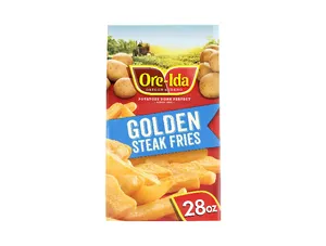 Ore-Ida Golden Thick Cut Steak French Fries Fried Frozen Potatoes, 28 oz Bag