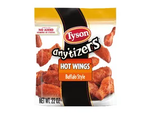 Tyson Any'tizers Buffalo Style Hot Wings, 1.37 lb Bag (Frozen)